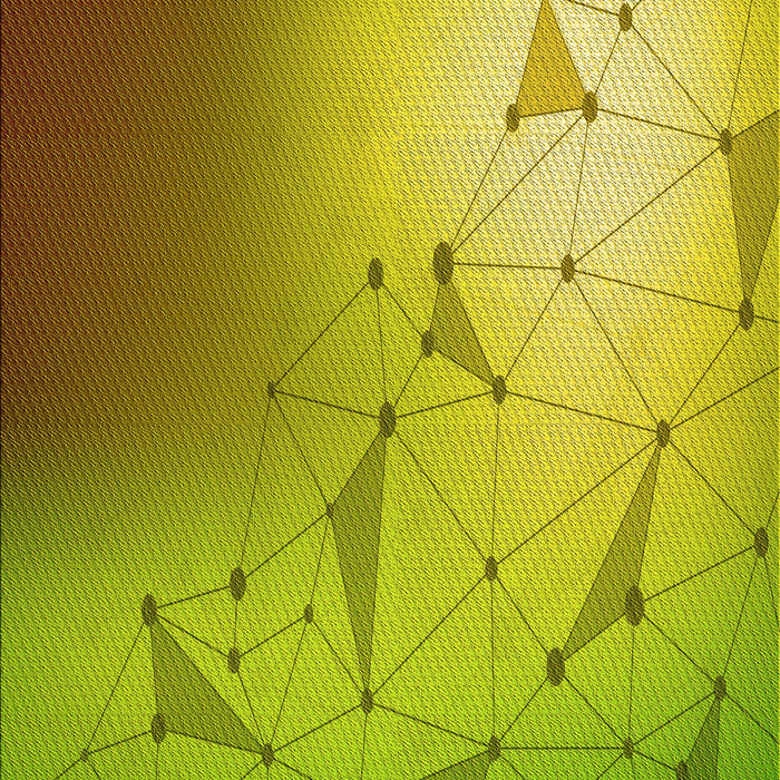 Patterned Dark Yellow Green Rug, pat3307yw