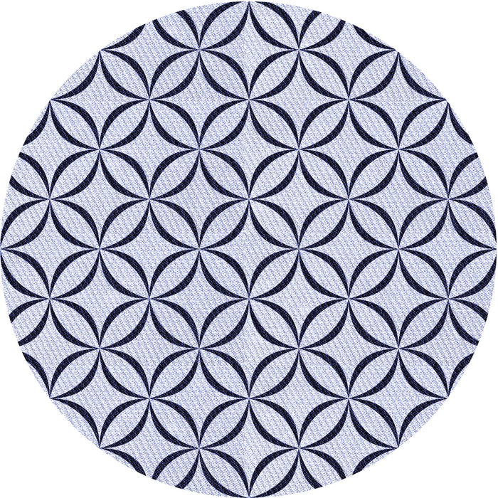 Square Patterned Lavender Blue Rug, pat3308blu
