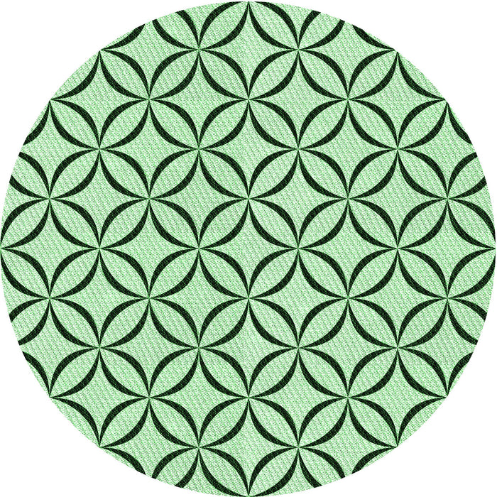 Square Patterned Mint Green Rug, pat3308grn