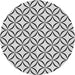 Square Patterned Ash Gray Rug, pat3308gry