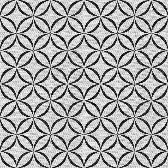 Round Patterned Ash Gray Rug, pat3308gry