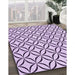 Patterned Bright Grape Purple Rug in Family Room, pat3308pur