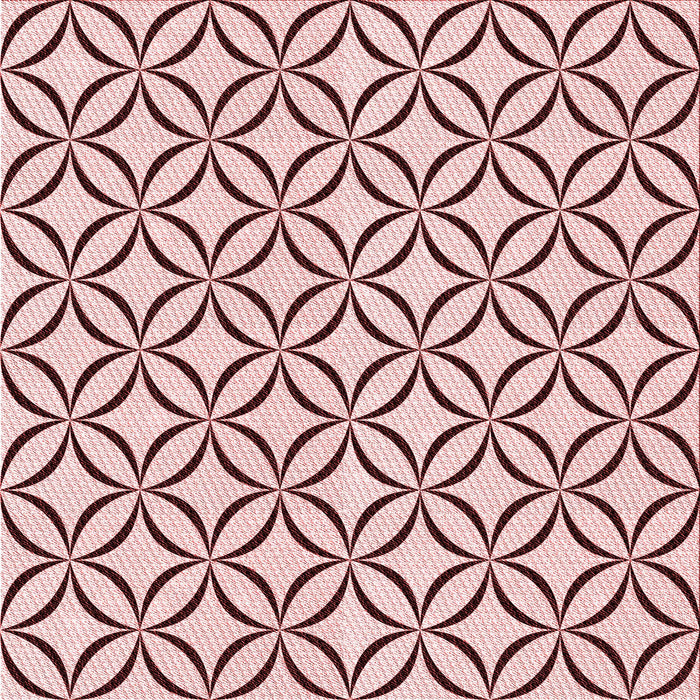 Round Patterned Light Rose Pink Rug, pat3308rd