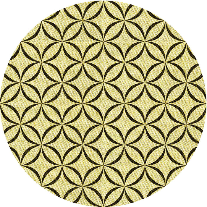 Square Patterned Oak Brown Rug, pat3308yw