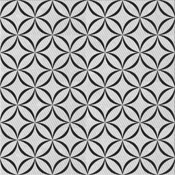 Square Patterned Gray Novelty Rug, pat3308