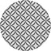 Sideview of Patterned Gray Novelty Rug, pat3308