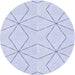 Square Machine Washable Transitional Lavender Blue Rug in a Living Room, wshpat3309blu