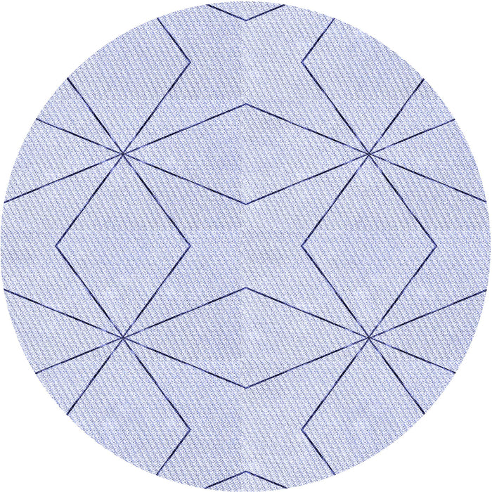Square Patterned Lavender Blue Rug, pat3309blu