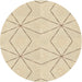 Square Patterned Vanilla Gold Rug, pat3309brn