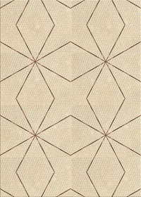 Machine Washable Transitional Vanilla Gold Rug, wshpat3309brn