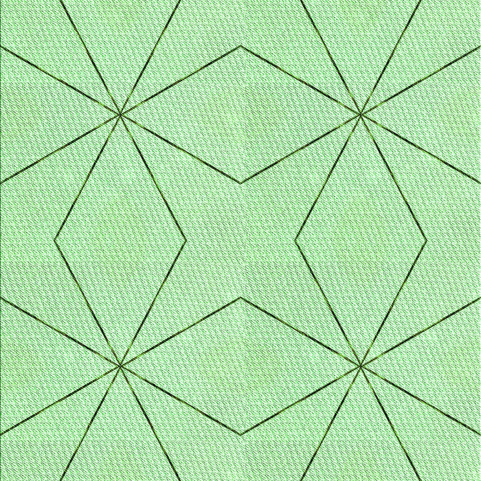 Machine Washable Transitional Mint Green Rug, wshpat3309grn