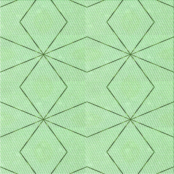 Round Patterned Mint Green Rug, pat3309grn