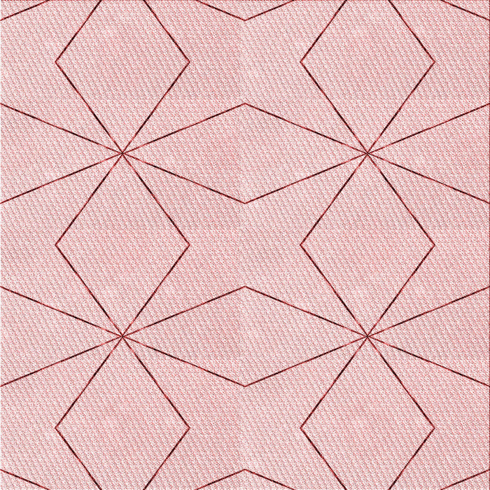 Round Machine Washable Transitional Pastel Red Pink Rug, wshpat3309rd