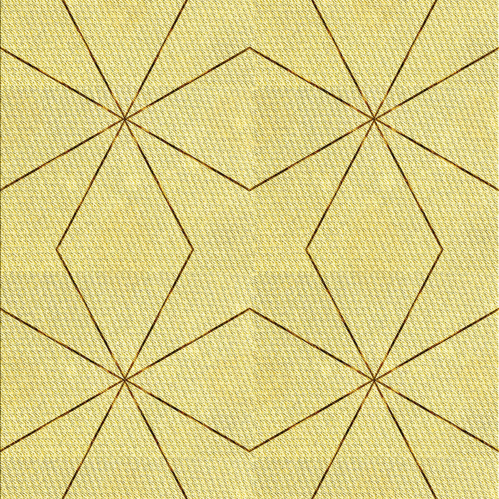 Machine Washable Transitional Yellow Rug, wshpat3309yw
