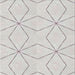 Square Patterned Pearl White Beige Novelty Rug, pat3309