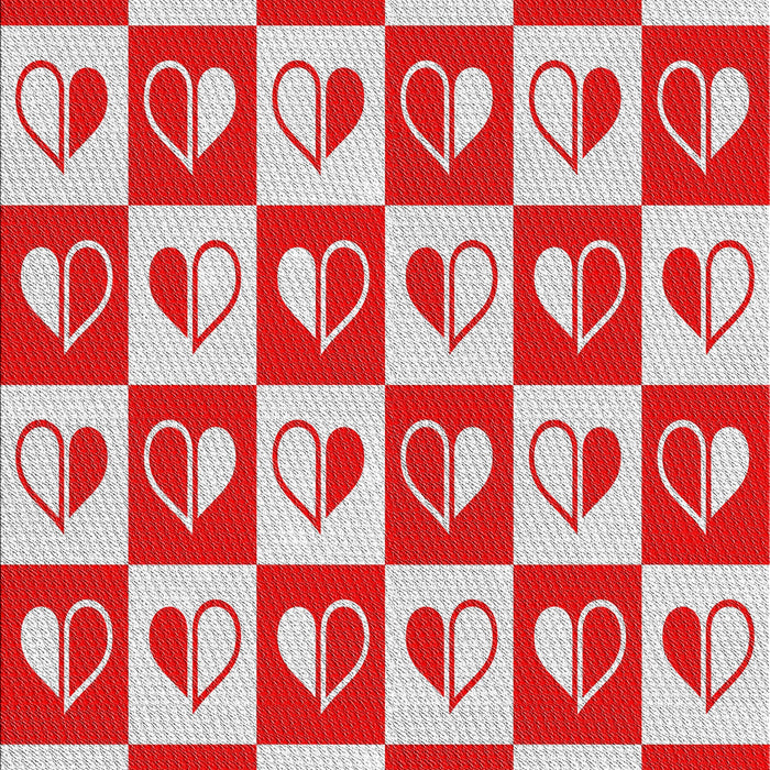 Patterned Red Novelty Rug, pat330