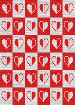 Machine Washable Transitional Red Rug, wshpat330