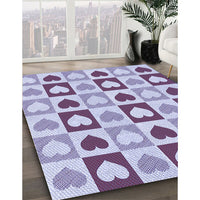 Patterned Blue Rug, pat331blu