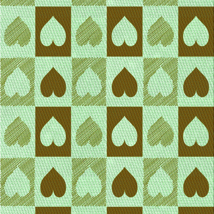 Patterned Olive Green Rug, pat331grn