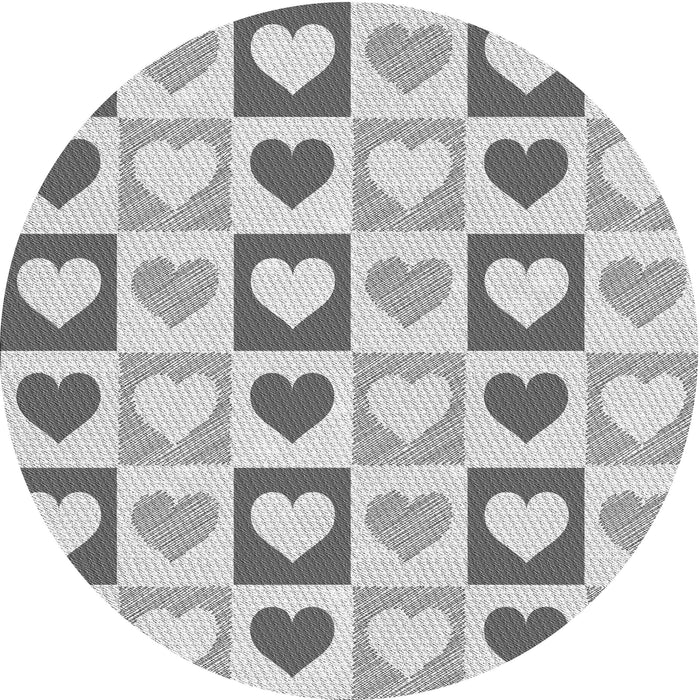 Square Patterned Gray Rug, pat331gry