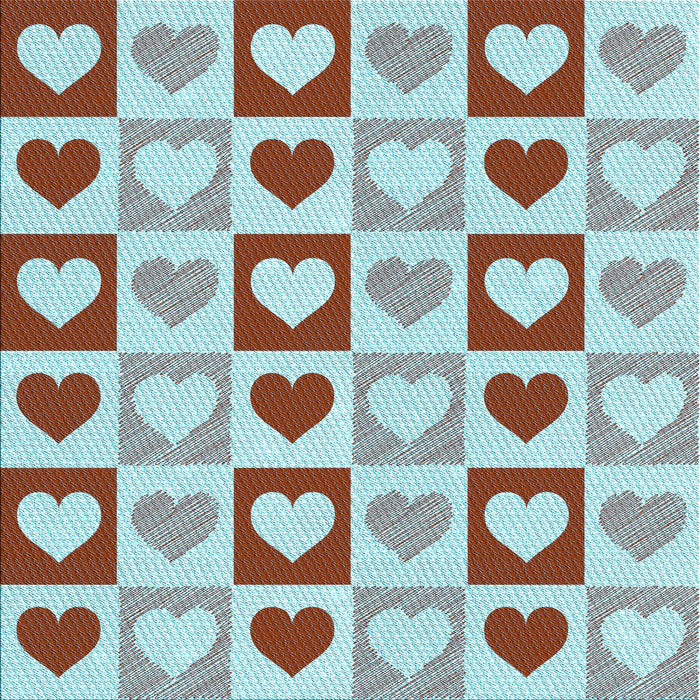 Round Patterned Blue Rug, pat331lblu