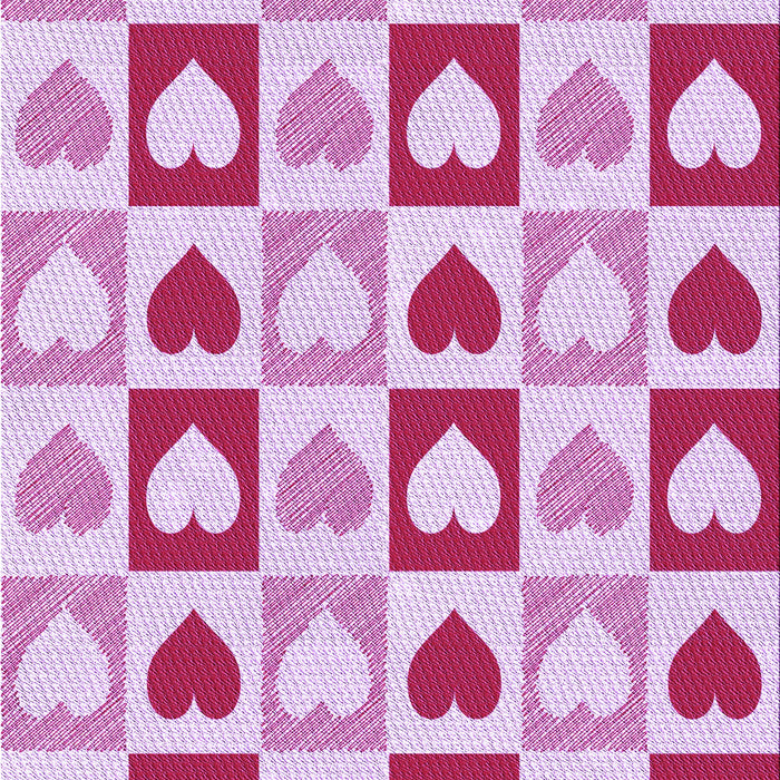 Machine Washable Transitional Neon Hot Pink Rug, wshpat331pur