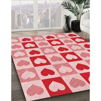 Patterned Pink Rug, pat331rd