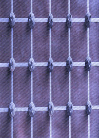 Machine Washable Transitional Purple Rug, wshpat3310blu