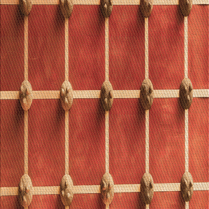 Machine Washable Transitional Bright Orange Rug, wshpat3310org