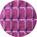 Square Machine Washable Transitional Medium Violet Red Pink Rug in a Living Room, wshpat3310pur