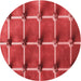 Square Machine Washable Transitional Red Rug in a Living Room, wshpat3310rd