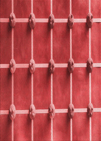 Machine Washable Transitional Red Rug, wshpat3310rd