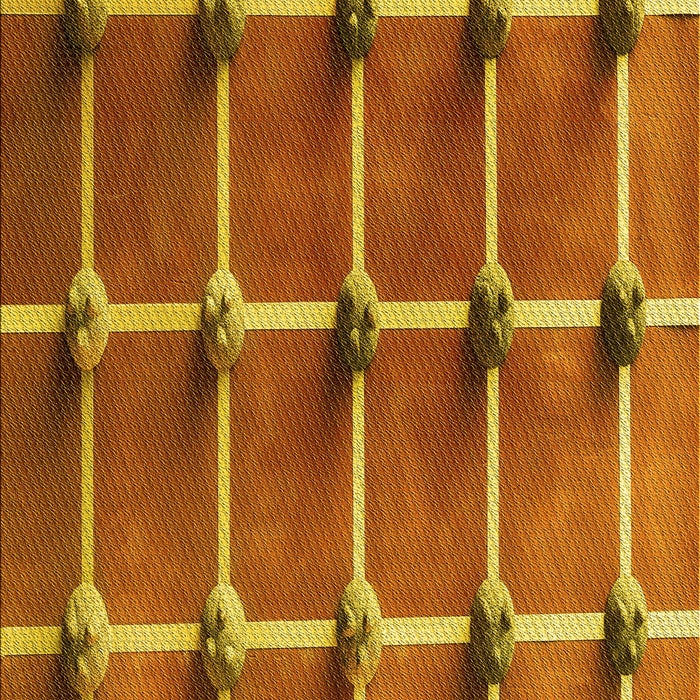 Machine Washable Transitional Red Rug, wshpat3310yw