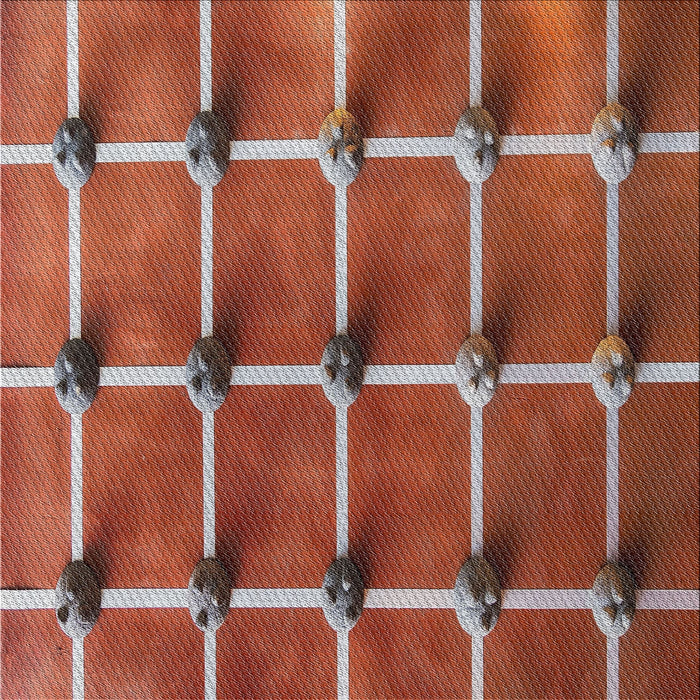 Sideview of Patterned Sunrise Orange Abstract Machine Washable Rug, wshpat3310