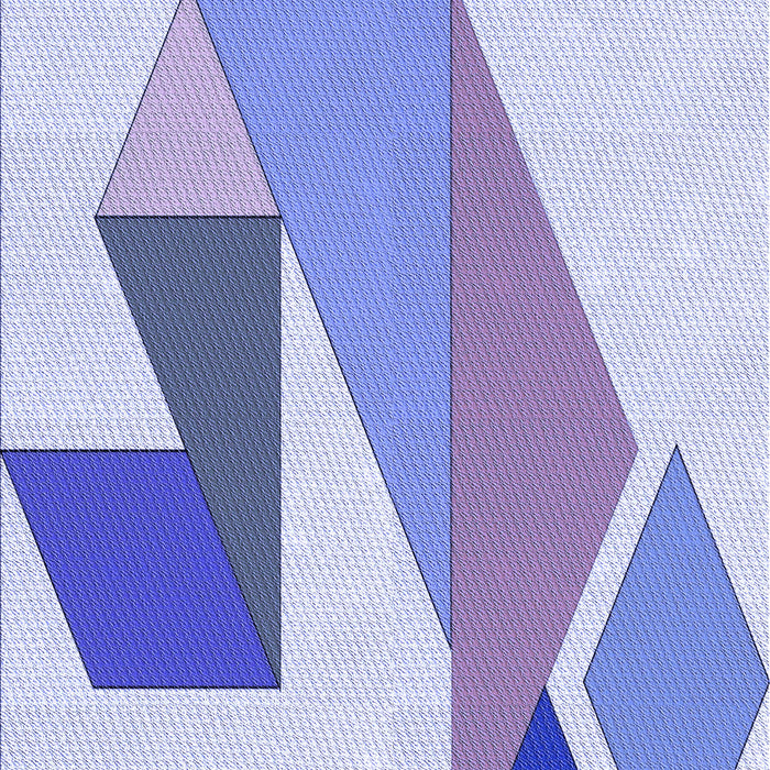 Patterned Blue Rug, pat3311blu