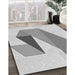 Patterned Gray Rug in Family Room, pat3311gry