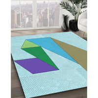 Patterned Blue Rug, pat3311lblu