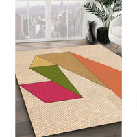 Patterned Khaki Gold Rug, pat3311org