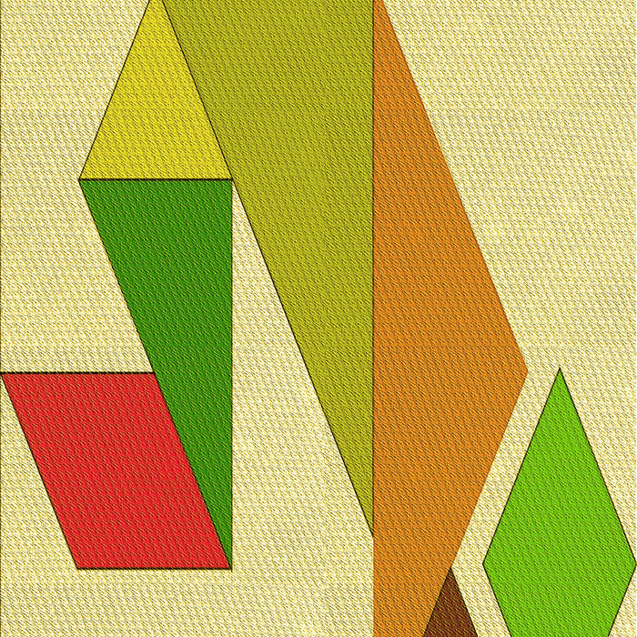 Patterned Tea Green Rug, pat3311yw