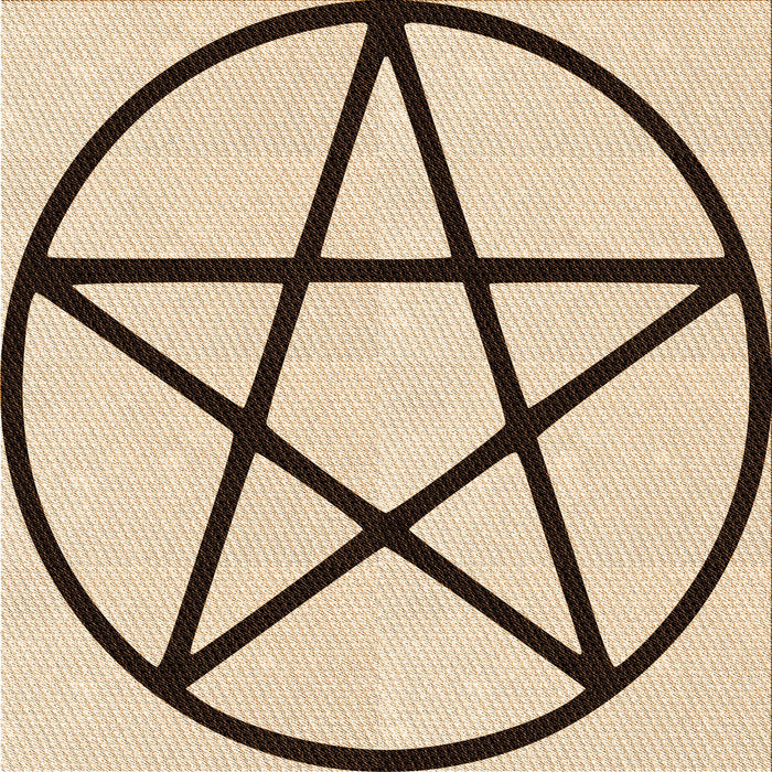 Round Patterned Light Brown Rug, pat3312org