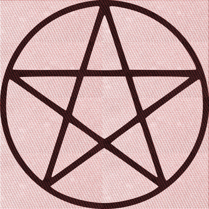 Round Patterned Light Rose Pink Rug, pat3312rd