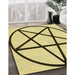 Machine Washable Transitional Sun Yellow Rug in a Family Room, wshpat3312yw