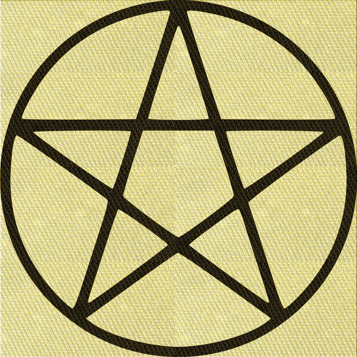 Round Machine Washable Transitional Sun Yellow Rug, wshpat3312yw