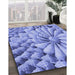 Machine Washable Transitional Sky Blue Rug in a Family Room, wshpat3313blu