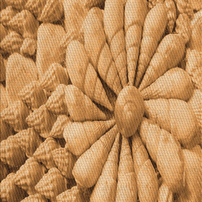 Patterned Orange Rug, pat3313org