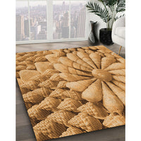 Patterned Orange Rug, pat3313org