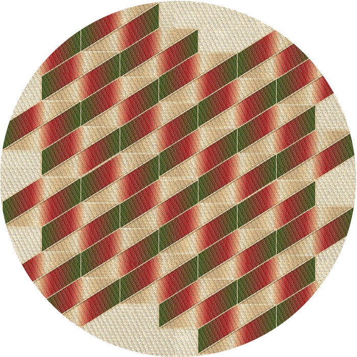 Square Patterned Mahogany Brown Rug, pat3314brn