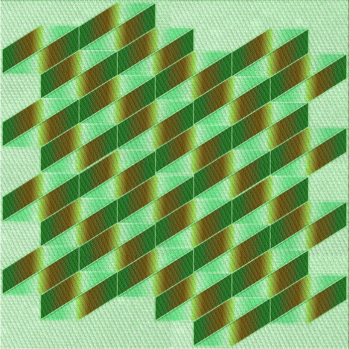 Round Patterned Seaweed Green Rug, pat3314grn