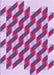 Patterned Medium Violet Red Pink Rug, pat3314pur