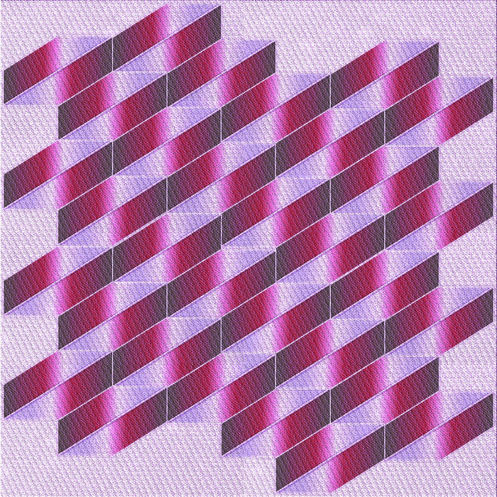 Round Patterned Medium Violet Red Pink Rug, pat3314pur